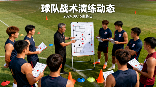 球队在训练场进行战术演练，球员动态资讯配图